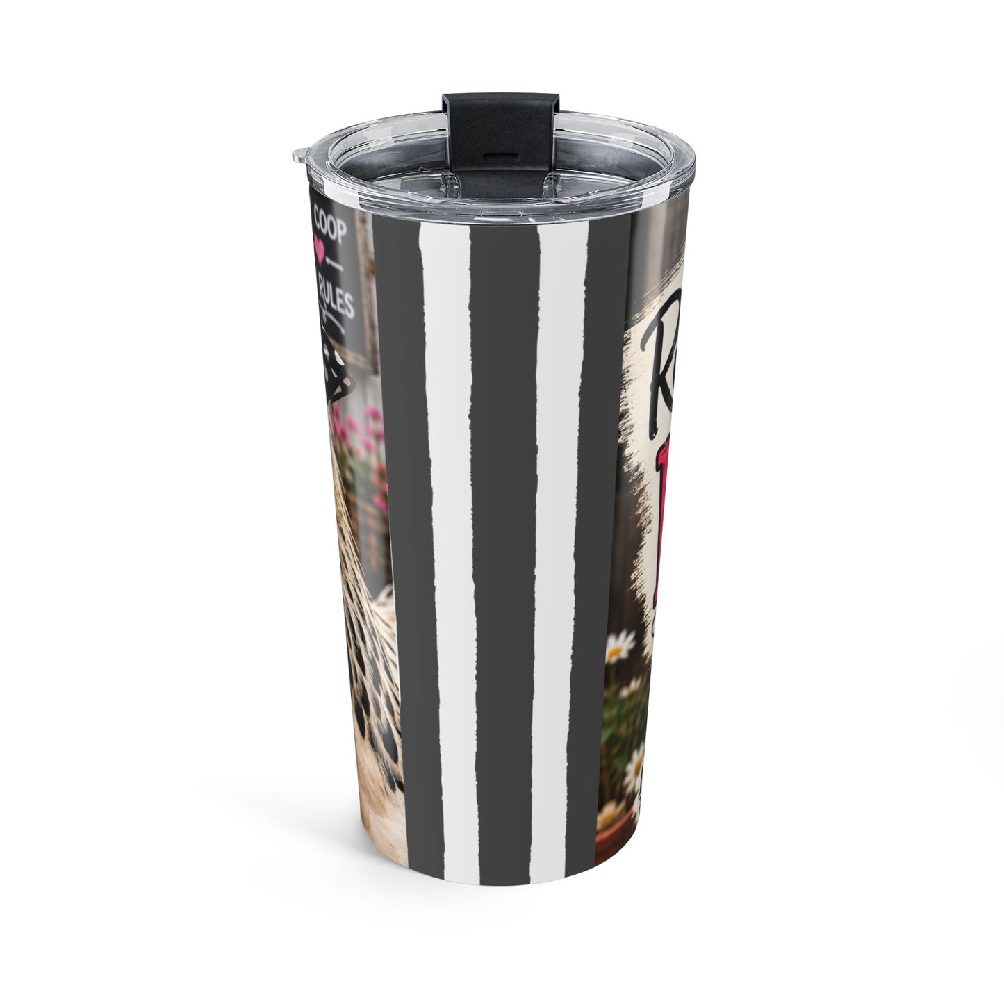 20oz Rooster Tumbler – 'Restfully Rooster' Insulated Travel Cup
