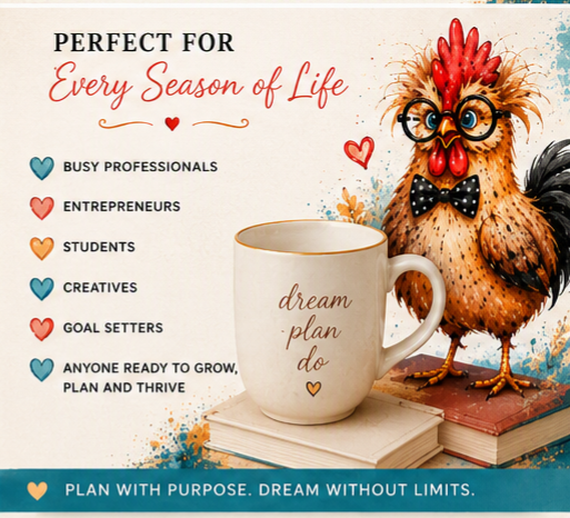 Brushstrokes & Dreams Planner Printable PDF | Undated Goal Planner, Daily Organizer, Productivity & Creative Planning Workbook